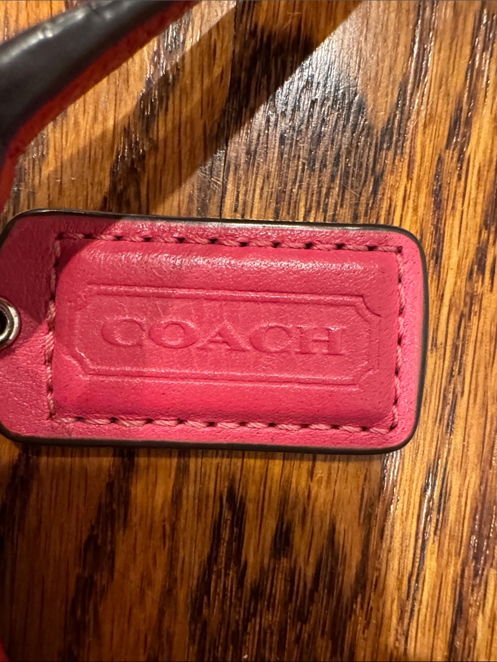 Coach Red Pebbled Leather Crossbody Bag - Picture 3 of 8